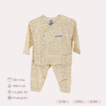 Bộ Quần Áo Sơ Sinh Unchi Dài Tay Thun Lạnh Cài Chéo