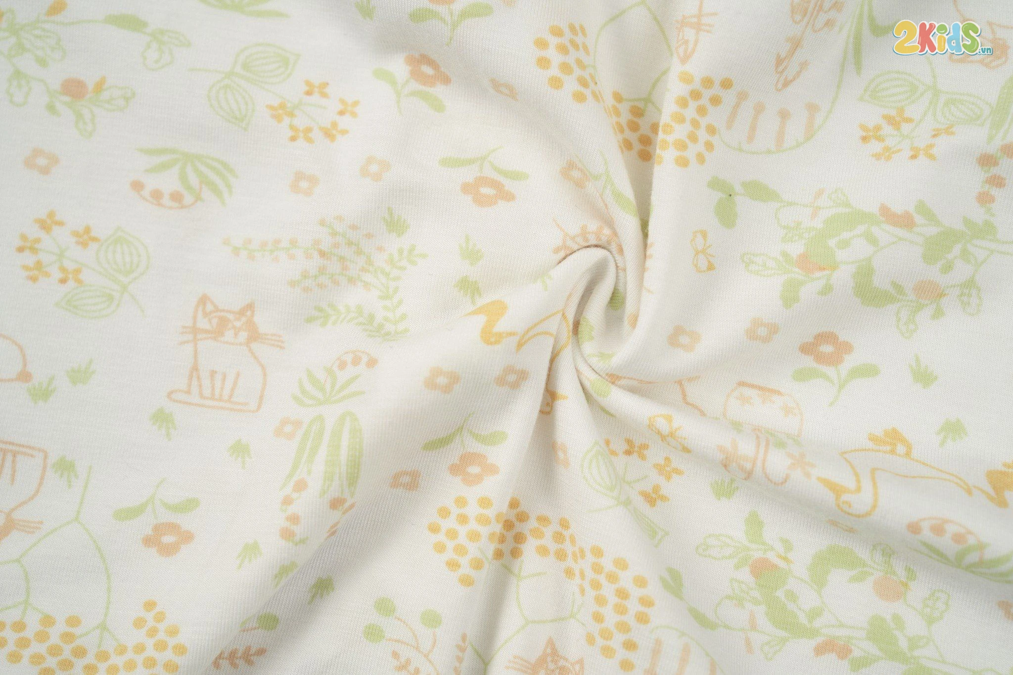 Bộ quần áo trẻ em Bu baby dài tay Pyjamas cổ bèo