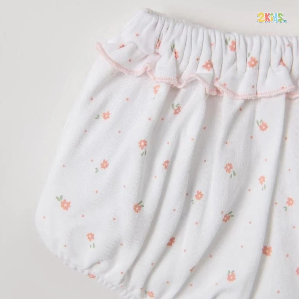 Bộ quần áo trẻ em Nous cộc tay bèo in họa tiết