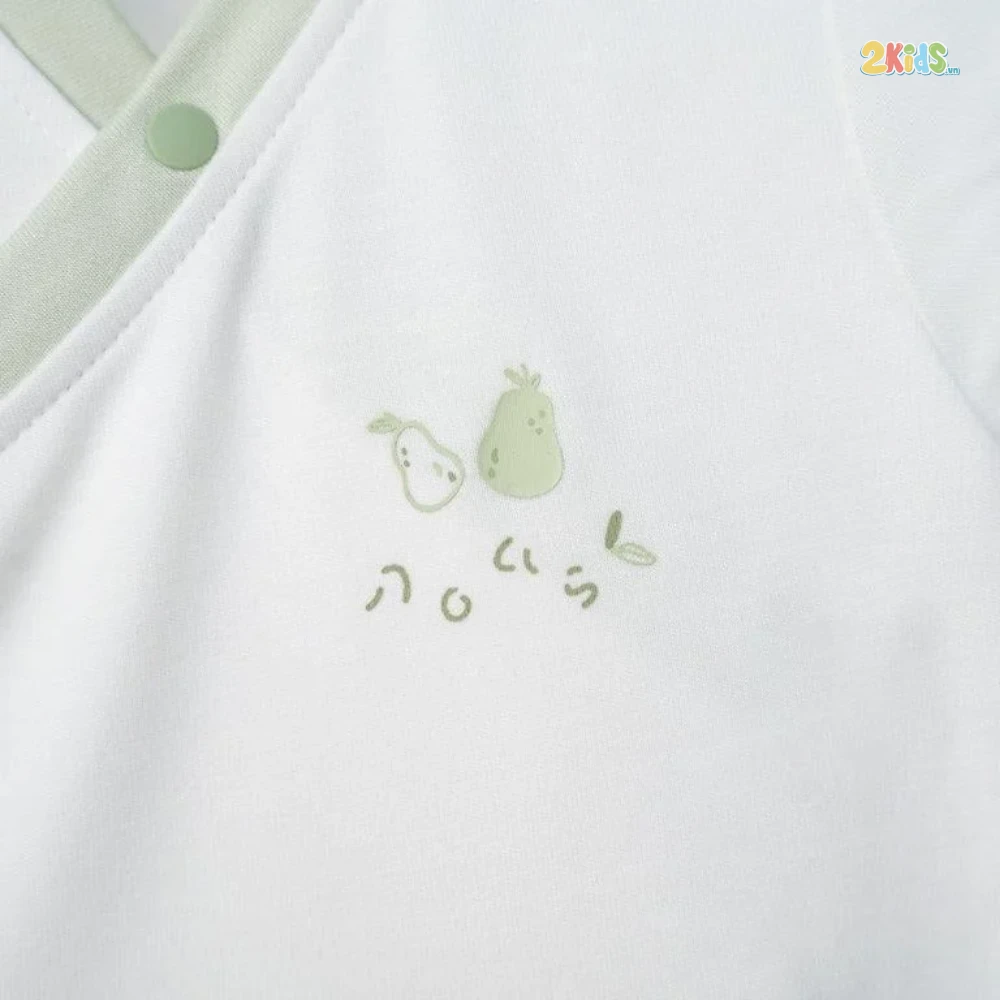 Bộ quần áo trẻ em Nous cộc tay phối màu xanh