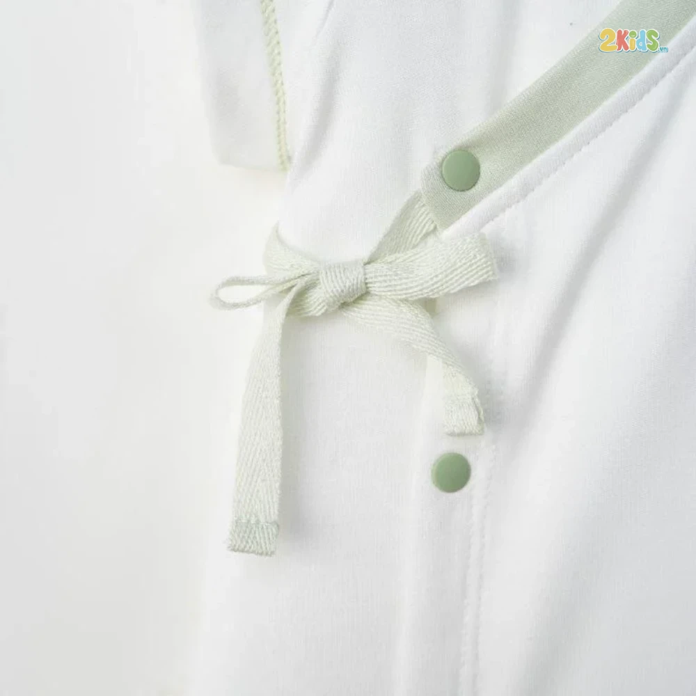 Bộ quần áo trẻ em Nous cộc tay phối màu xanh