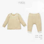 Bộ quần áo trẻ em Nous dài tay chui đầu màu vàng