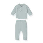 Bộ sơ sinh cài chéo Unbee 2 vạt kín bụng