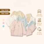 Bộ sơ sinh cài chéo Unbee Basic