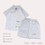 Bộ Quần Áo Sơ Sinh Unchi Cộc Tay Unchi Cài Chéo Xinh Xắn