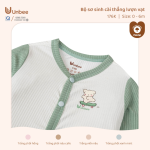 Bộ sơ sinh dài tay Unbee cài thẳng lượn vạt