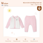 Bộ sơ sinh dài tay Unbee cài thẳng lượn vạt