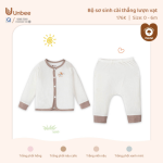 Bộ sơ sinh dài tay Unbee cài thẳng lượn vạt