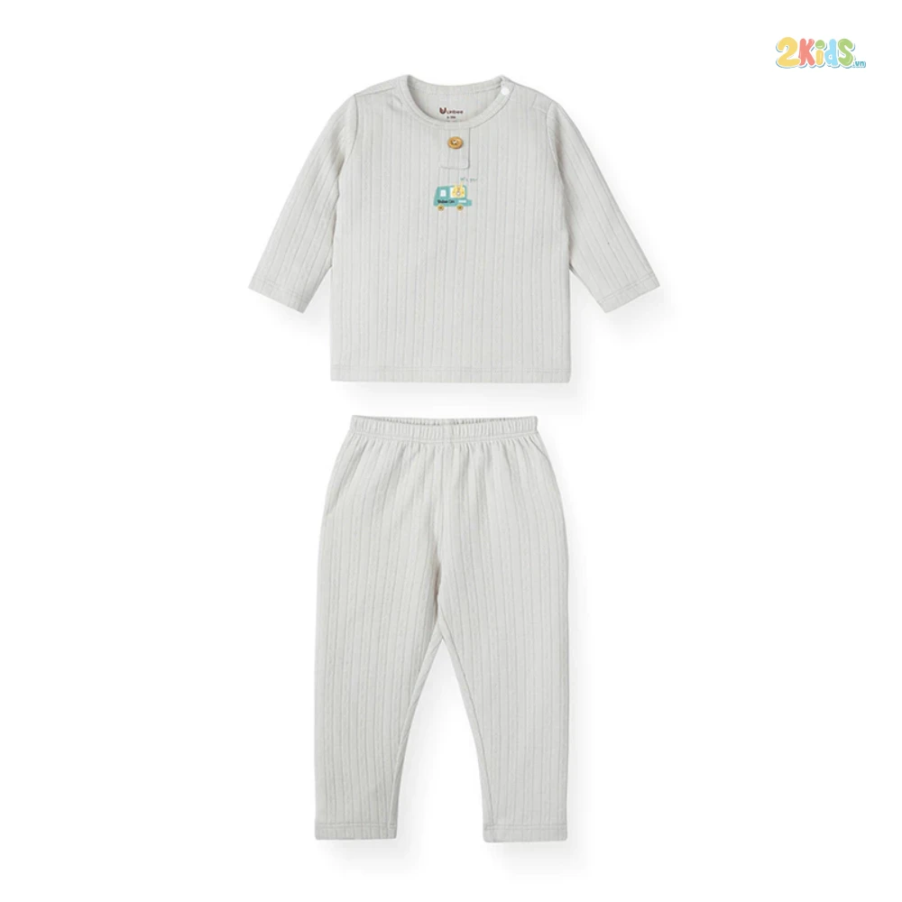 Bộ sơ sinh dài tay Unbee cài vai