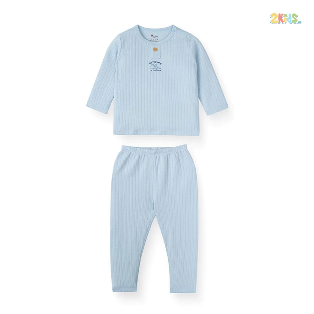 Bộ sơ sinh dài tay Unbee cài vai