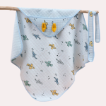 Chăn ủ cotton xốp có mũ và đai