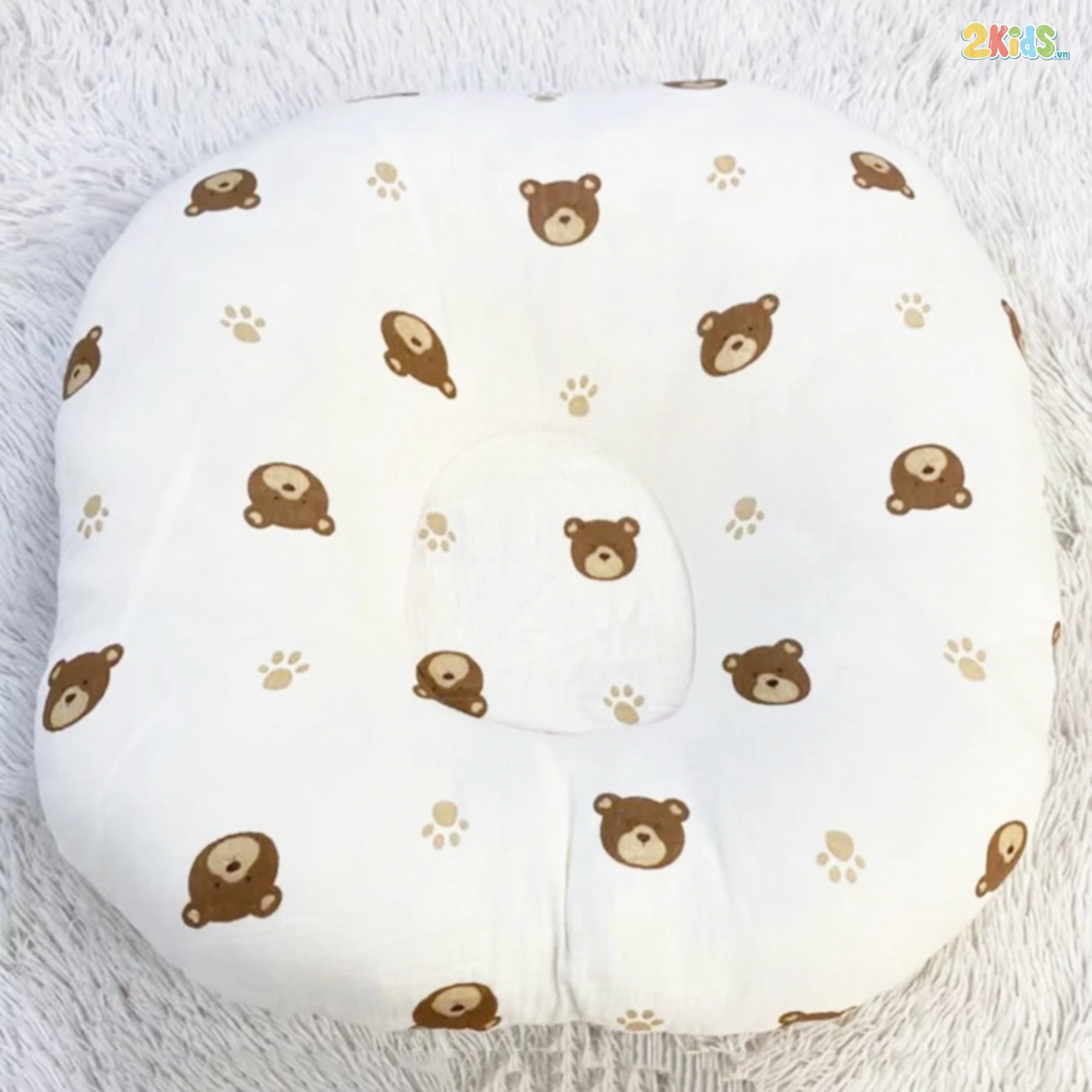 Gối chống trào ngược sợi Muslin cho bé