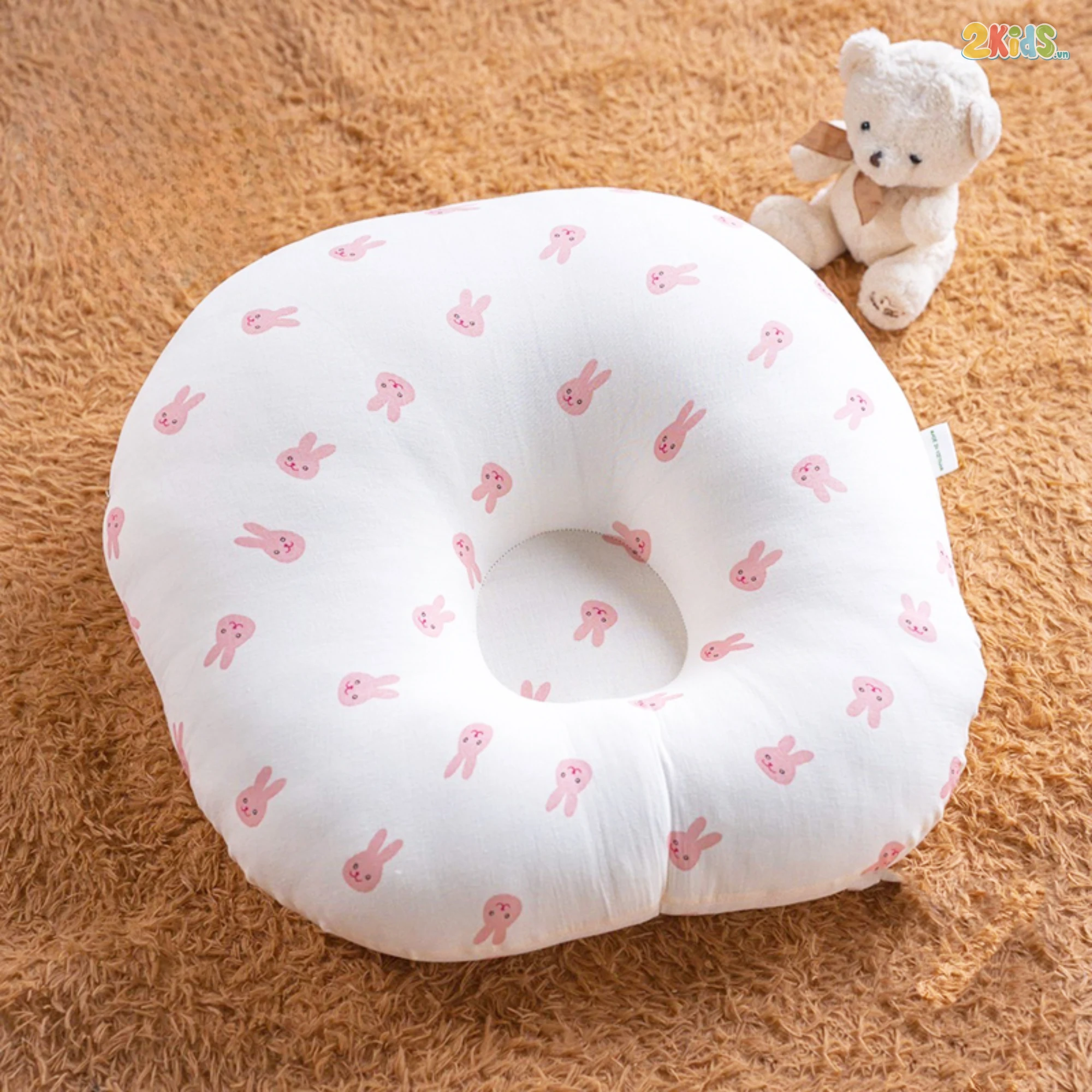 Gối chống trào ngược sợi Muslin cho bé