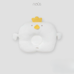 Gối Nous lõm định hình màu trắng in hình họa tiết