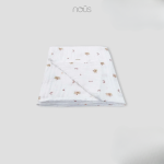 Khăn đa năng Nous trắng in họa tiết