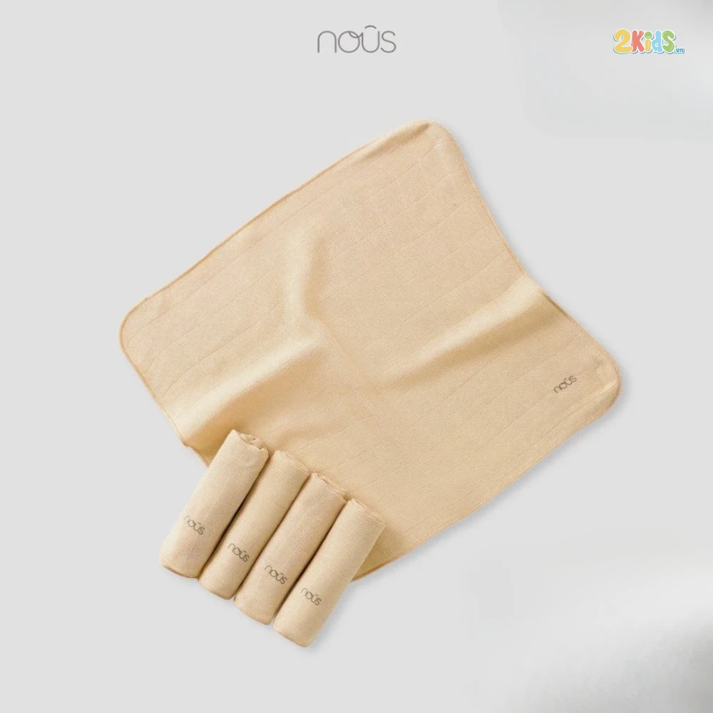 Khăn sữa Nous bambo kháng khuẩn (Set 5 chiếc)