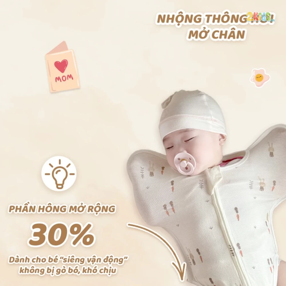 Nhộng chip sơ sinh Unbee tơ tằm thông hơi