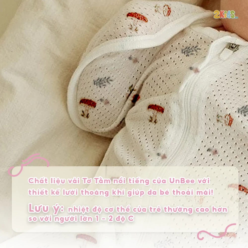 Nhộng chip sơ sinh Unbee tơ tằm thông hơi