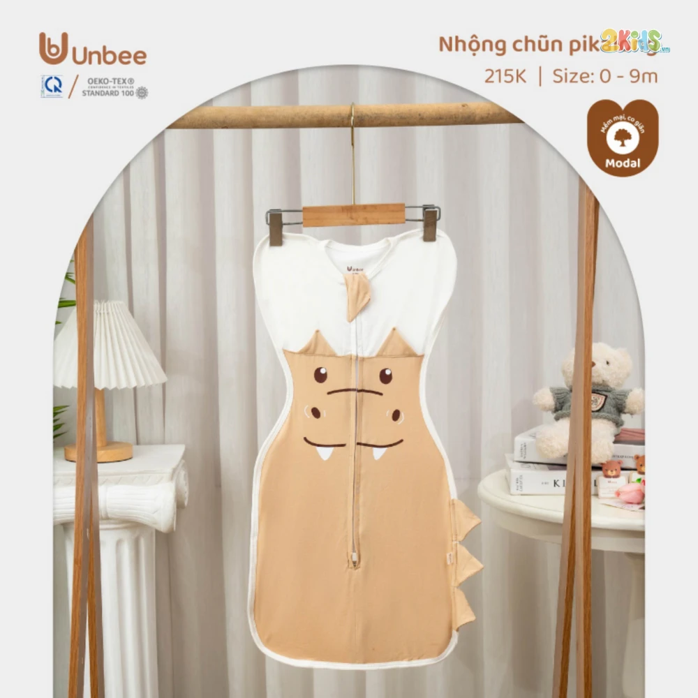 Nhộng chũn sơ sinh Unbee Pikalong thông hơi