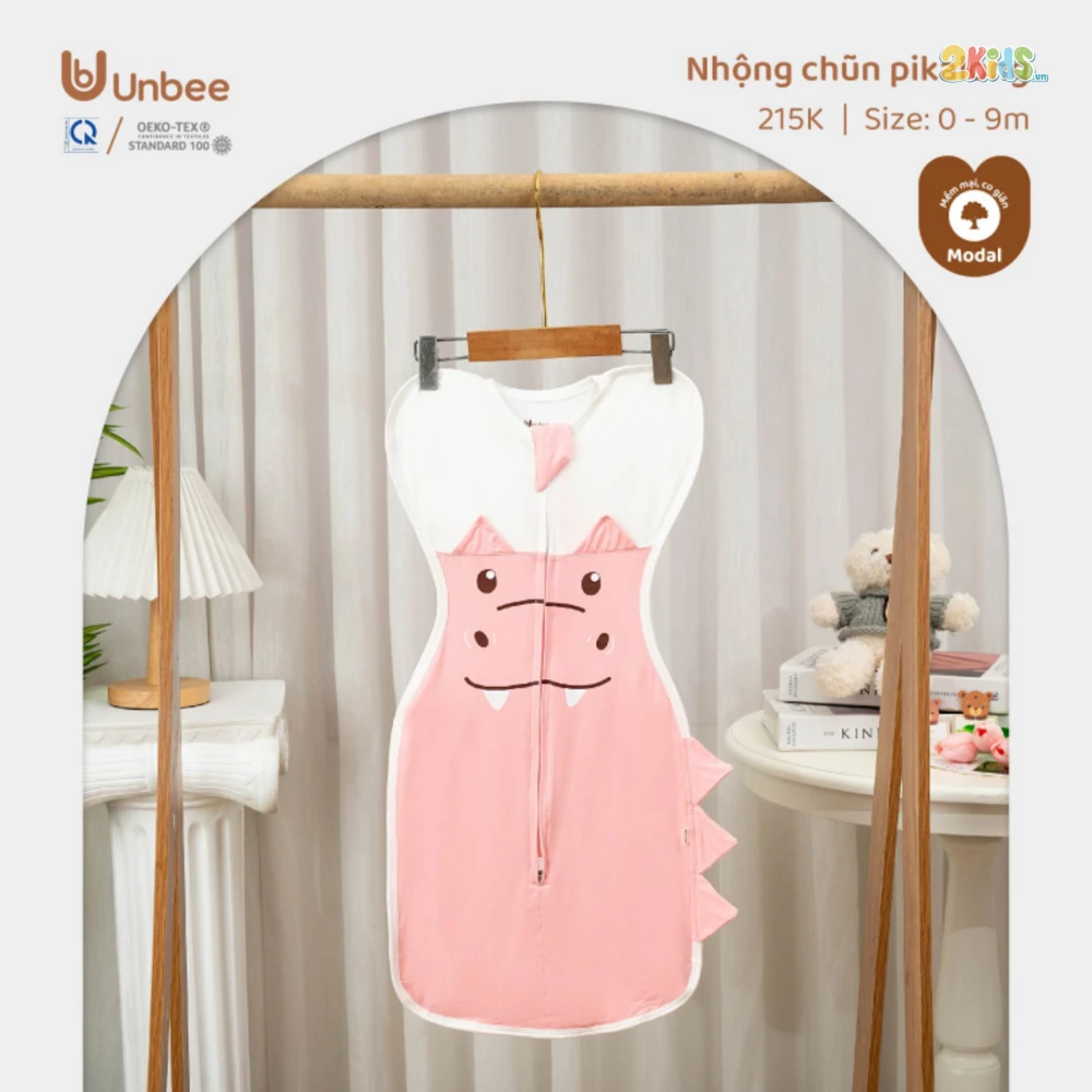 Nhộng chũn sơ sinh Unbee Pikalong thông hơi