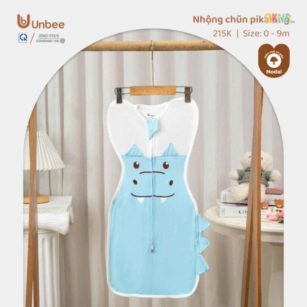Nhộng chũn sơ sinh Unbee Pikalong thông hơi