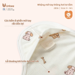Nhộng chũn mở tay sơ sinh Unbee tơ tằm thông hơi