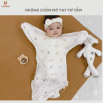 Nhộng chũn mở tay sơ sinh Unbee tơ tằm thông hơi