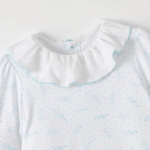 Váy cho bé Nous dài tay màu trắng cổ bèo