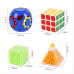Hộp quà tặng đồ chơi Logic, Rubik biến thể, Mê cung 4