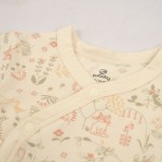 Bộ body sơ sinh Bu baby dài tay cài chéo tai thỏ Bambus