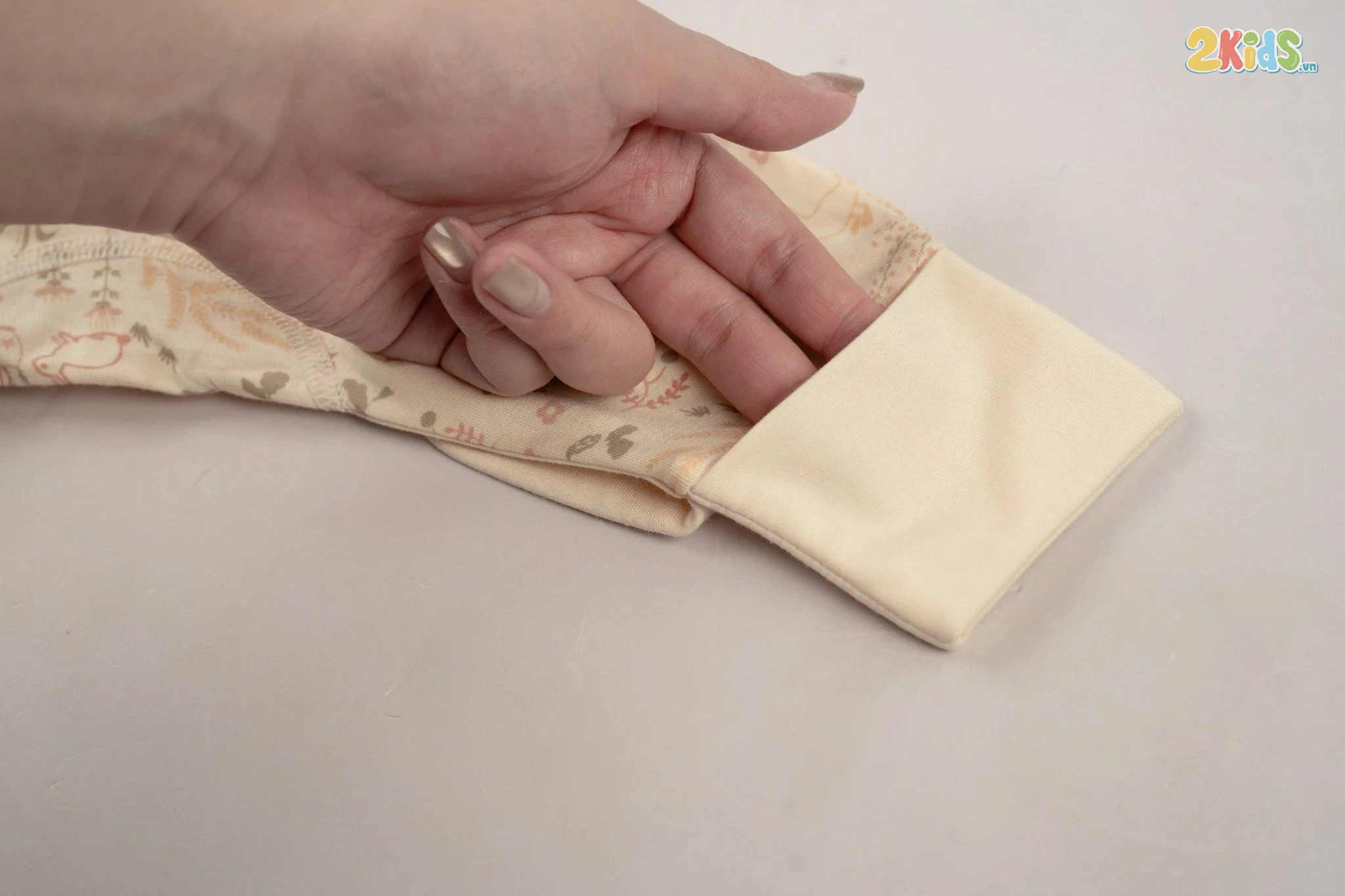 Bộ body sơ sinh Bu baby dài tay cài chéo tai thỏ Bambus