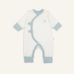 Bộ body sơ sinh Bu baby dài tay cài chéo tai thỏ Bambus