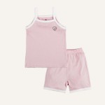 Bộ quần áo trẻ em Bu baby áo 2 dây, quần đùi bé gái Siro