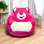 Ghế Lười Hạt Xốp Cho Bé Hình Gấu Dâu Đáng Yêu