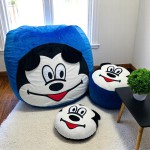 Ghế Lười Chuột Mickey Cho Bé Vải Nhung Lạnh