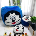 Ghế Lười Chuột Mickey Cho Bé Vải Nhung Lạnh