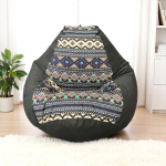 Ghế Lười Giọt Nước Họa Tiết Thổ Cẩm Sang Trọng