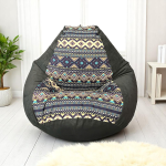 Ghế Lười Giọt Nước Họa Tiết Thổ Cẩm Sang Trọng