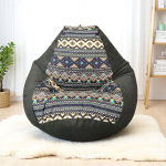 Ghế Lười Giọt Nước Họa Tiết Thổ Cẩm Sang Trọng