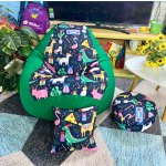 Ghế Lười Giọt Nước Xanh Hình Thú Ngộ Nghĩnh