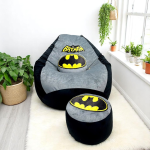 Ghế Lười Hạt Xốp Batman Vải Nhung Lạnh Cao Cấp