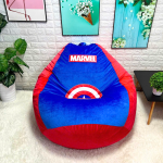 Ghế Lười Hạt Xốp Dáng Lê Siêu Nhân Marvel