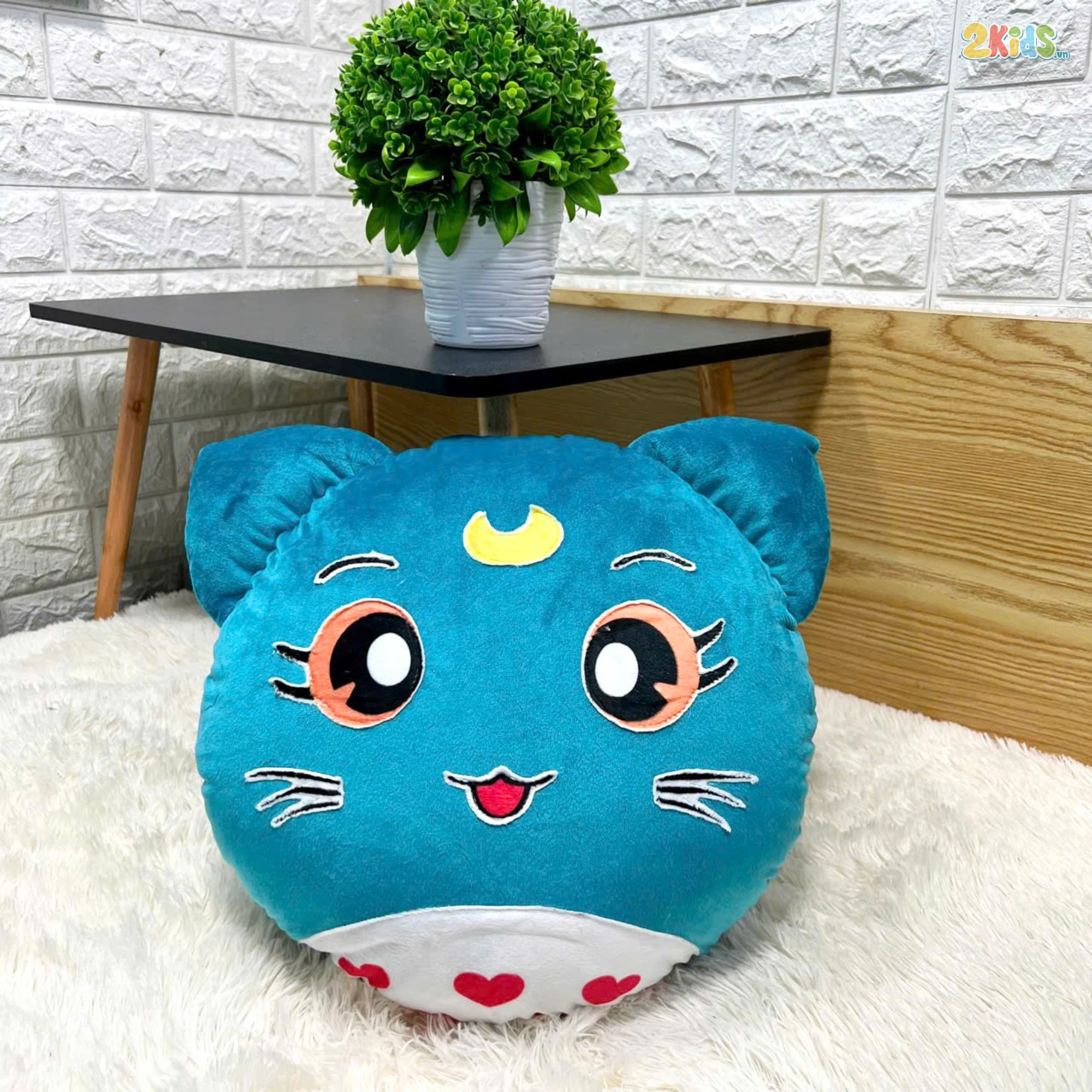 Ghế Lười Hạt Xốp Hình Chú Mèo Cười Đáng Yêu