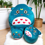 Ghế Lười Hạt Xốp Hình Chú Mèo Cười Đáng Yêu