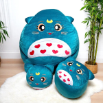 Ghế Lười Hạt Xốp Hình Chú Mèo Cười Đáng Yêu