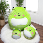 Ghế Lười Hạt Xốp Hình Ếch Xanh