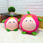 Ghế lười hạt xốp hình trái thanh long + đôn, gối ôm