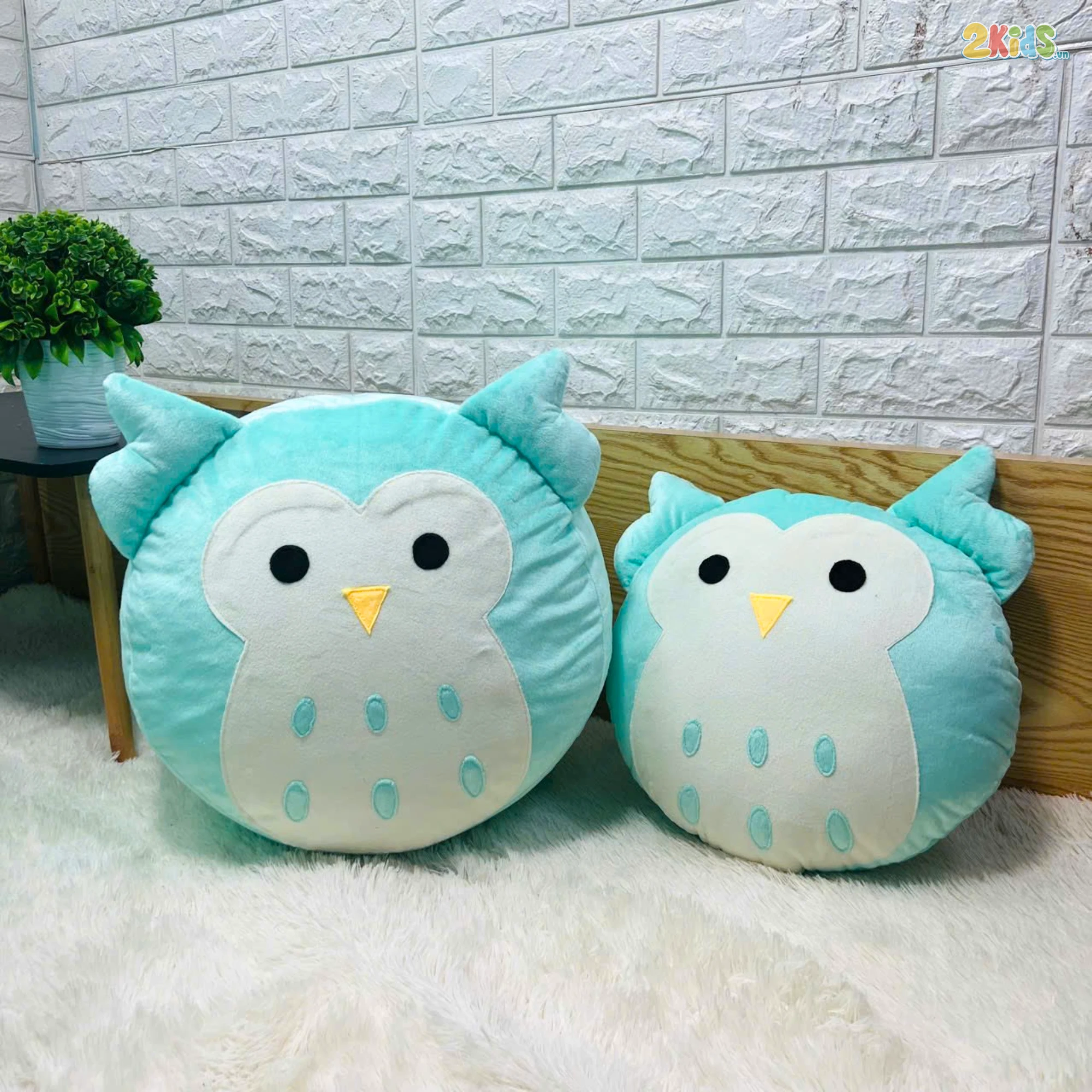 Ghế Lười Hạt Xốp Họa Tiết Cú Mèo Dễ Thương