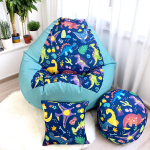 Ghế Lười Hạt Xốp Khủng Long Đáng Yêu