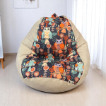 Ghế Lười Hạt Xốp Quả Lê Hình Cú Mèo Dễ Thương